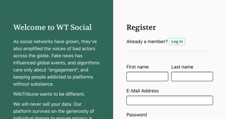 Alternative social platform launched by Wikipedia founder